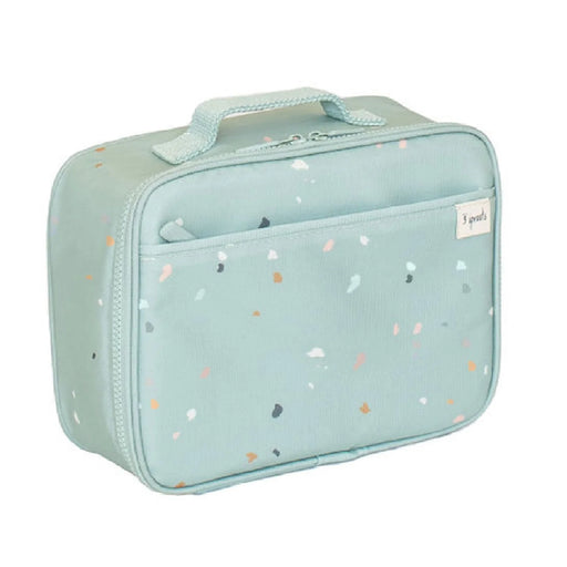 3 Sprouts Terrazzo Recycled Lunch Bag - Green
