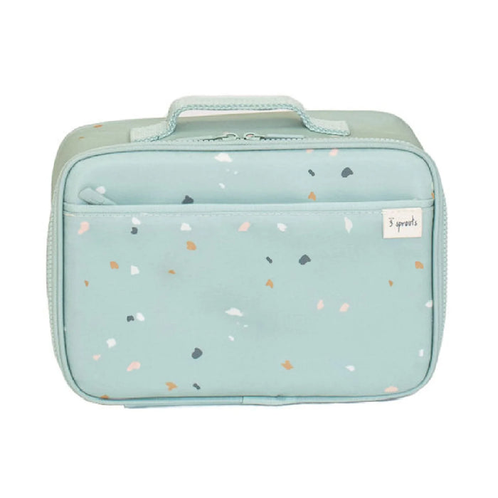 3 Sprouts Terrazzo Recycled Lunch Bag - Green