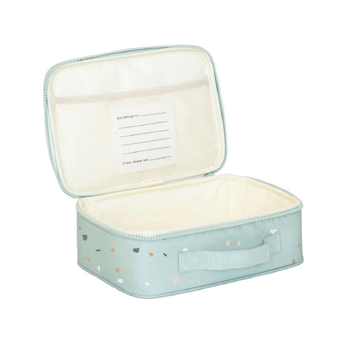 3 Sprouts Terrazzo Recycled Lunch Bag - Green