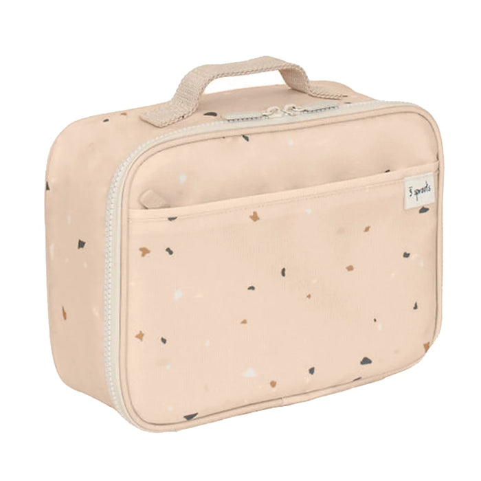 3 Sprouts Terrazzo Recycled Lunch Bag - Sand