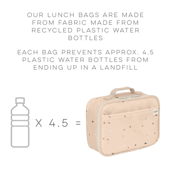 3 Sprouts Recycled Lunch Bag - Rust