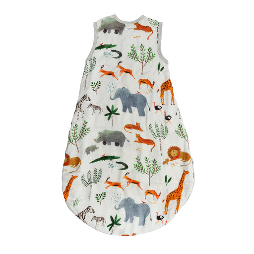 Loulou Lollipop Lightweight Muslin Sleep Bag 0.5T - Safari Jungle
