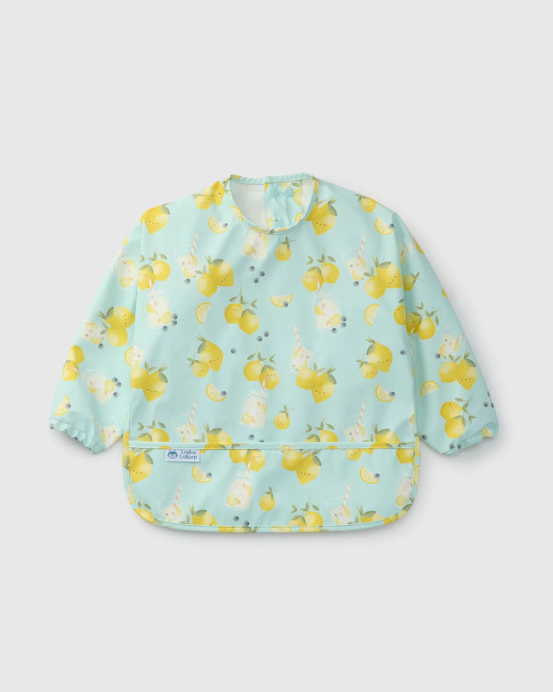 Loulou Lollipop LongSleeve Waterproof Bib - Lemon Squeezy