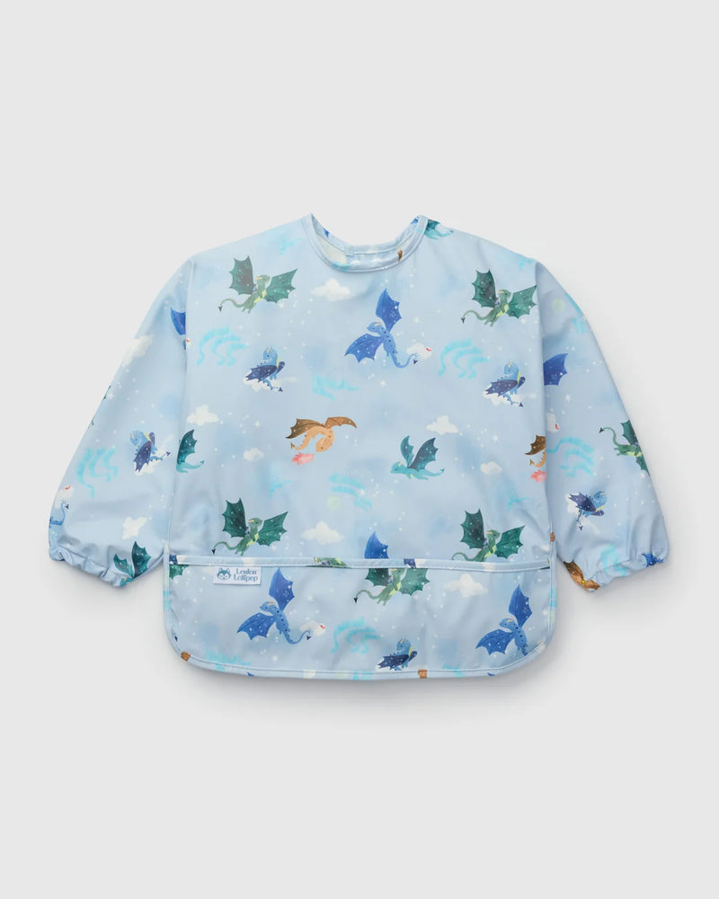 Loulou Lollipop LongSleeve Waterproof Bib - Magical Dragons
