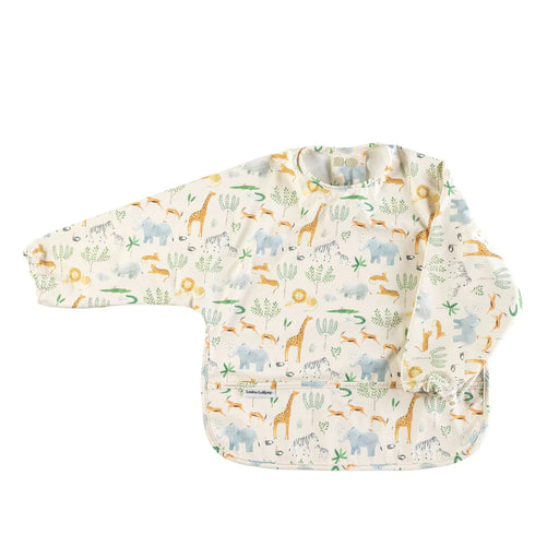 Loulou Lollipop Long Sleeve Waterproof Bib - Safari Jungle
