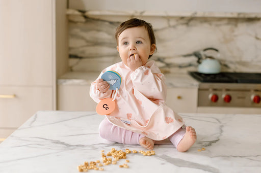 Loulou Lollipop LongSleeve Waterproof Bib - Seashells