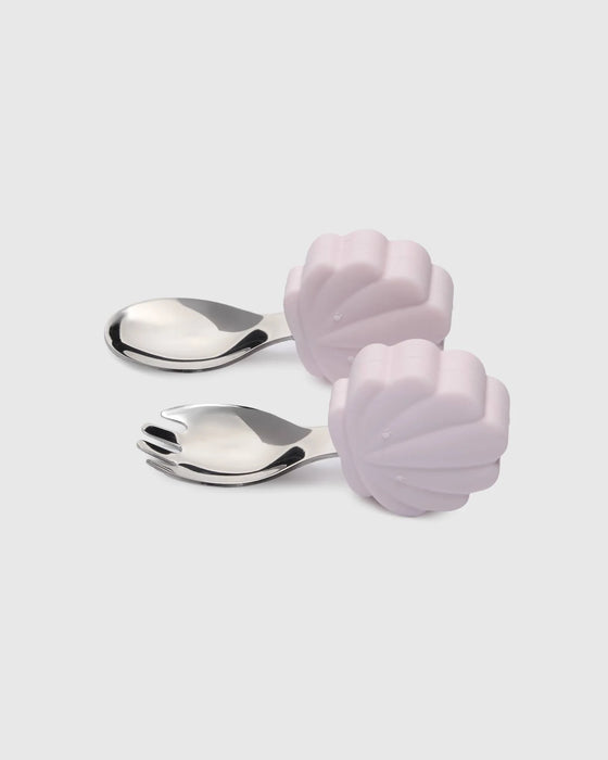 Loulou Lollipop Learning Utensils Set - Seashell