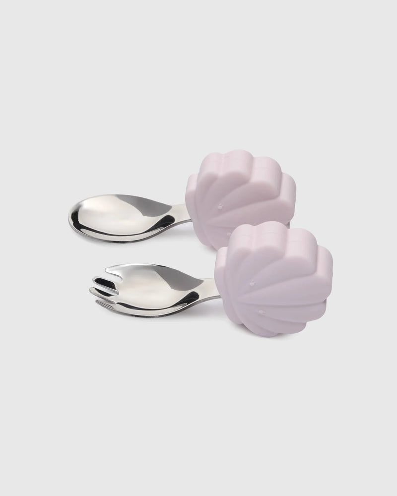 Loulou Lollipop Learning Utensils Set - Seashell