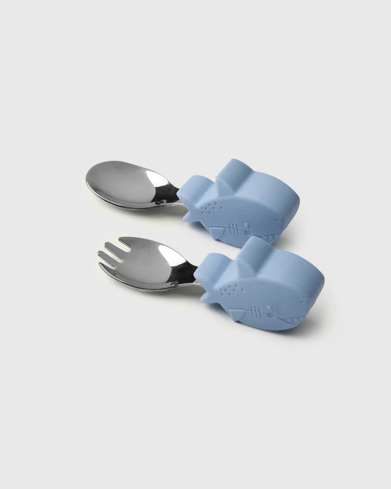 Loulou Lollipop Learning Utensils Set - Shark