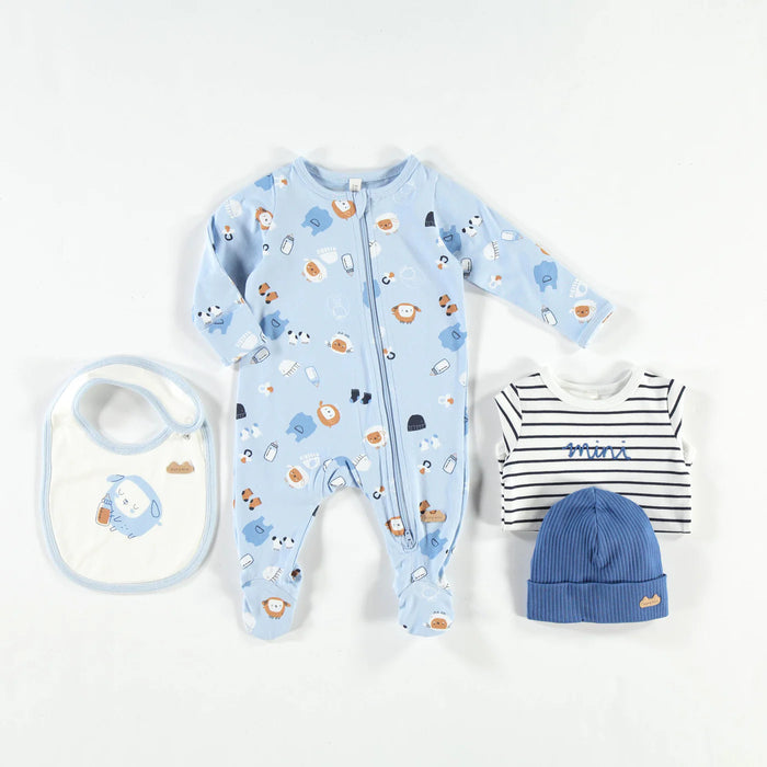 Souris Mini One Piece Pajama - Blue