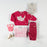 Souris Mini Knit Sweater w/ Jacquard Pattern - Pink