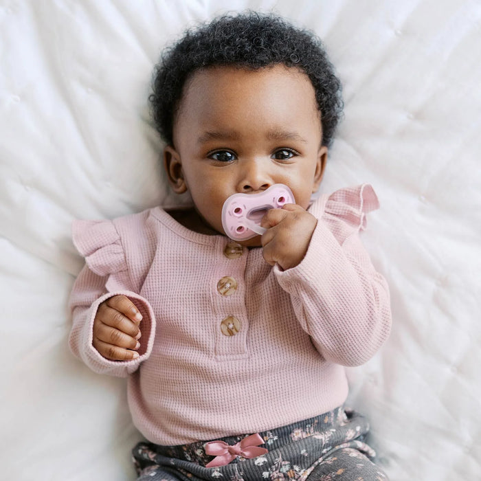 Dr Brown's Advantage Pacifier Stage 1 3pk - Pink/Purple/Ecru