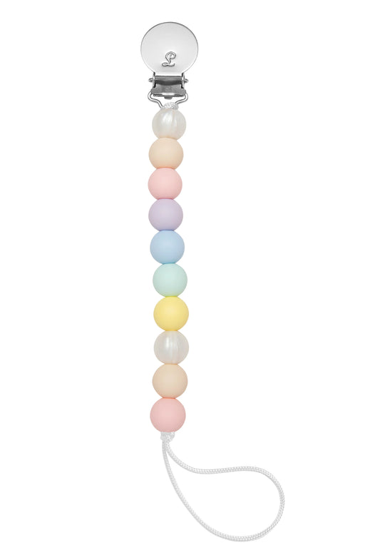 Loulou Lollipop Silicone Pacifier Clip - Cotton Candy