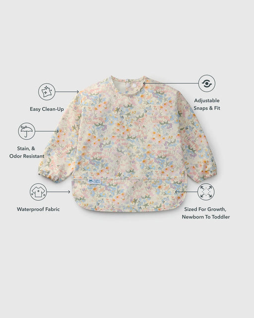Loulou Lollipop LongSleeve Waterproof Bib - English Garden