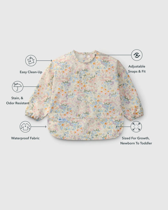 Loulou Lollipop LongSleeve Waterproof Bib - English Garden