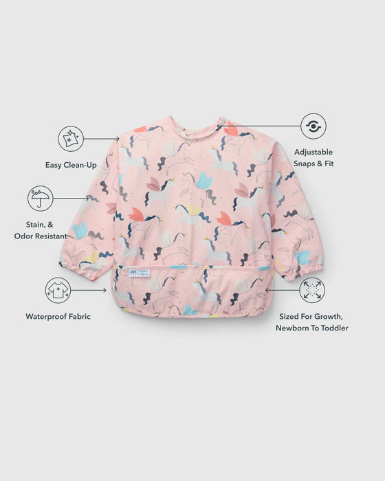 Loulou Lollipop LongSleeve Waterproof Bib - Unicorn Ballet
