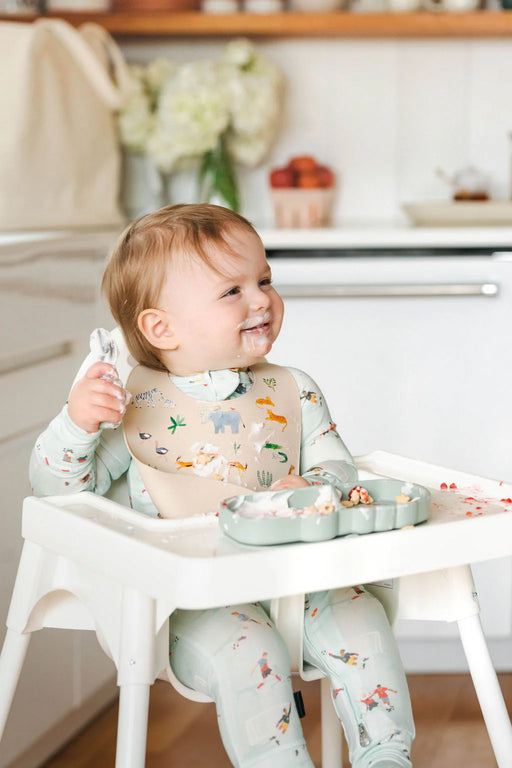 Loulou Lollipop Silicone Bib Printed - Safari Jungle