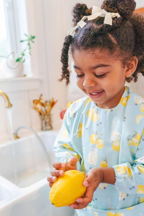 Loulou Lollipop LongSleeve Waterproof Bib - Lemon Squeezy