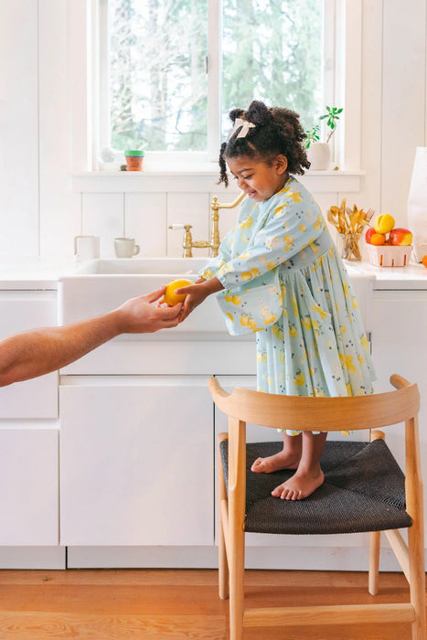 Loulou Lollipop LongSleeve Waterproof Bib - Lemon Squeezy