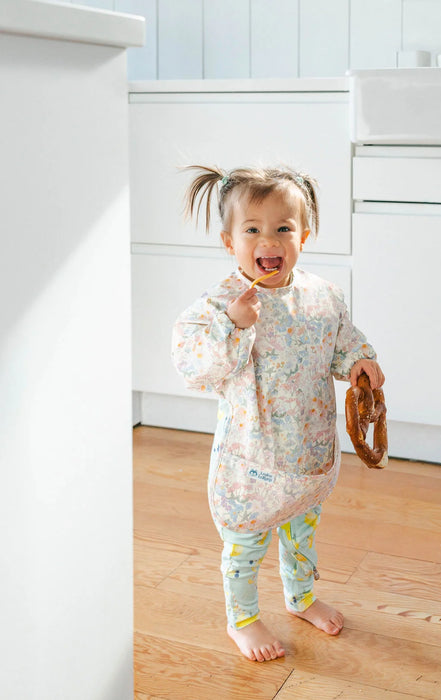 Loulou Lollipop LongSleeve Waterproof Bib - English Garden