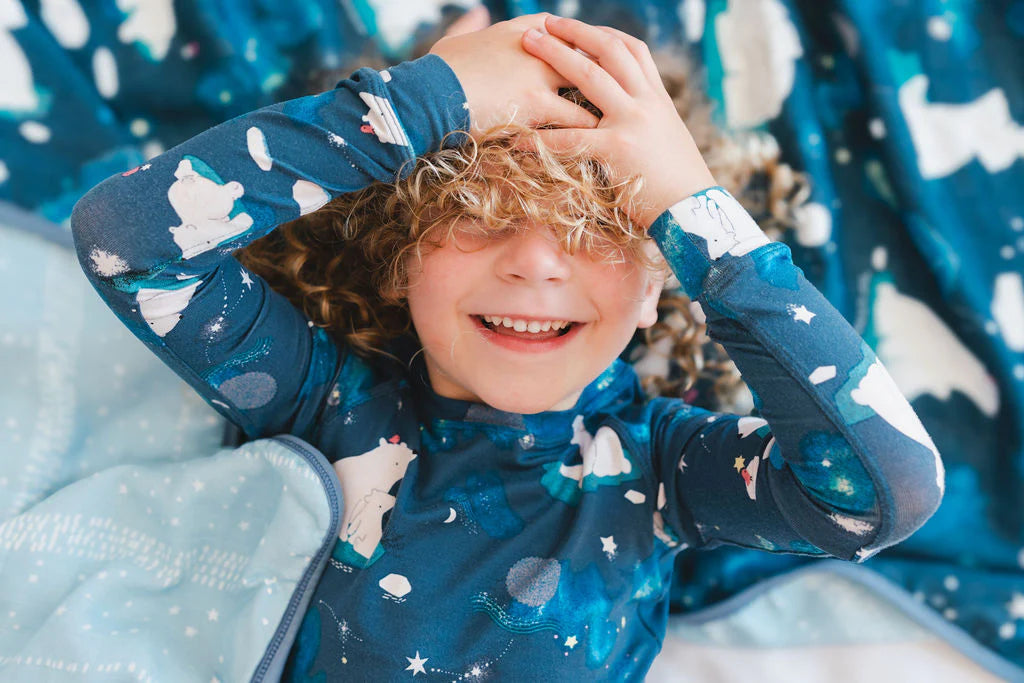 Loulou Lollipop Muslin Quilt Blanket - Stargazing Bear