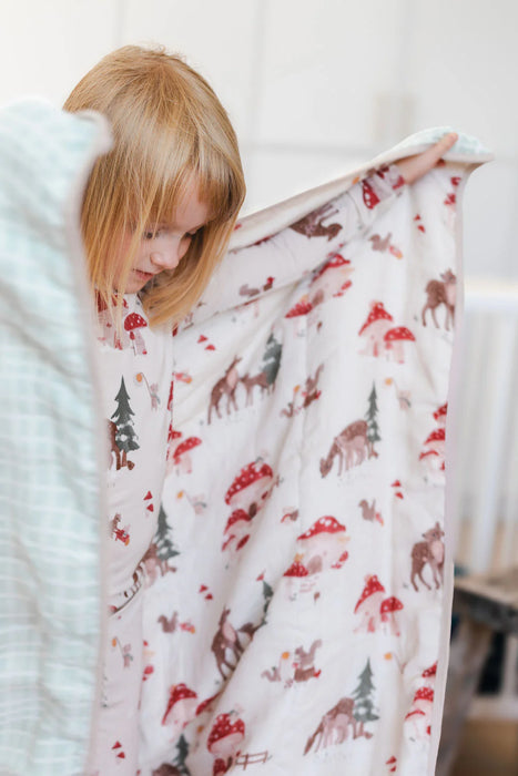 Loulou Lollipop Muslin Quilt Blanket - Forest Families