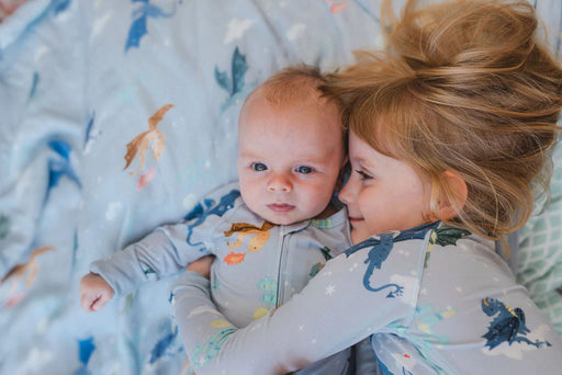Loulou Lollipop Muslin Quilt Blanket - Magical Dragons