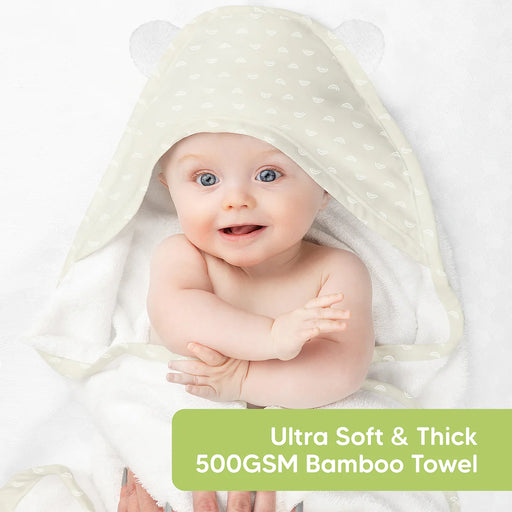 KeaBabies Hooded Towel - Rainbow
