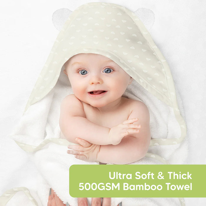 KeaBabies Hooded Towel - Rainbow