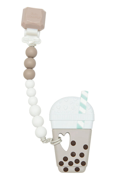 Loulou Lollipop Silicone Teether Gem Set - Bubble Tea