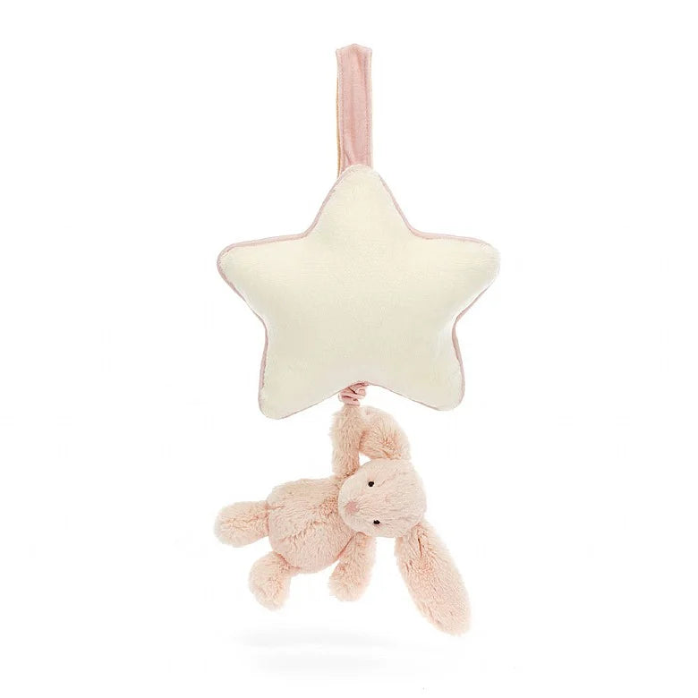 Jellycat Bushful Blush Bunny Musical Pull