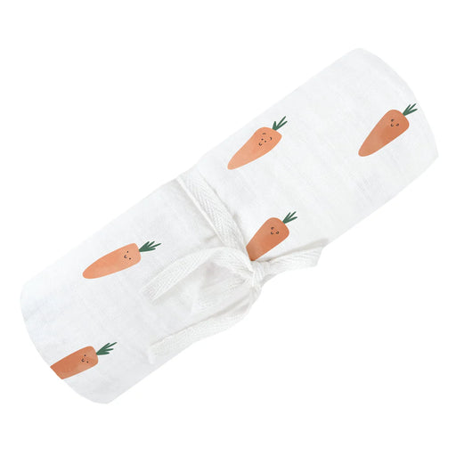 Perlim Pinpin Cotton Muslin Blanket - Carrots