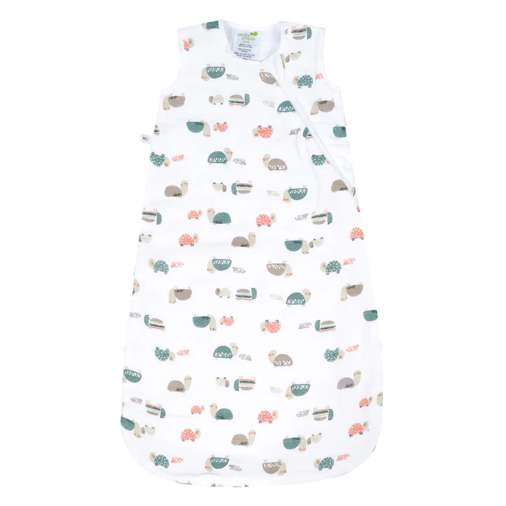 Perlim Pinpin Muslin Sleep Bag 0.7T - Turtles