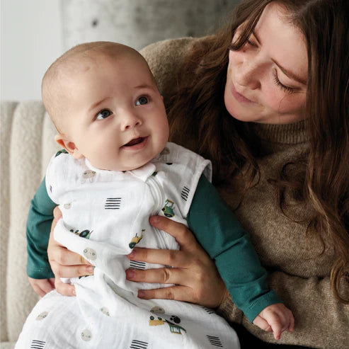 Perlim Pinpin Muslin Sleep Bag 0.7T - Tractors  MS606U-TR