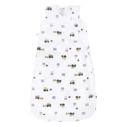 Perlim Pinpin Muslin Sleep Bag 0.7T - Tractors  MS606U-TR