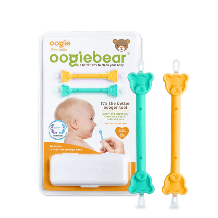 Oogiebear 2Pck Booger Picker with Case - Orange and Seafoam