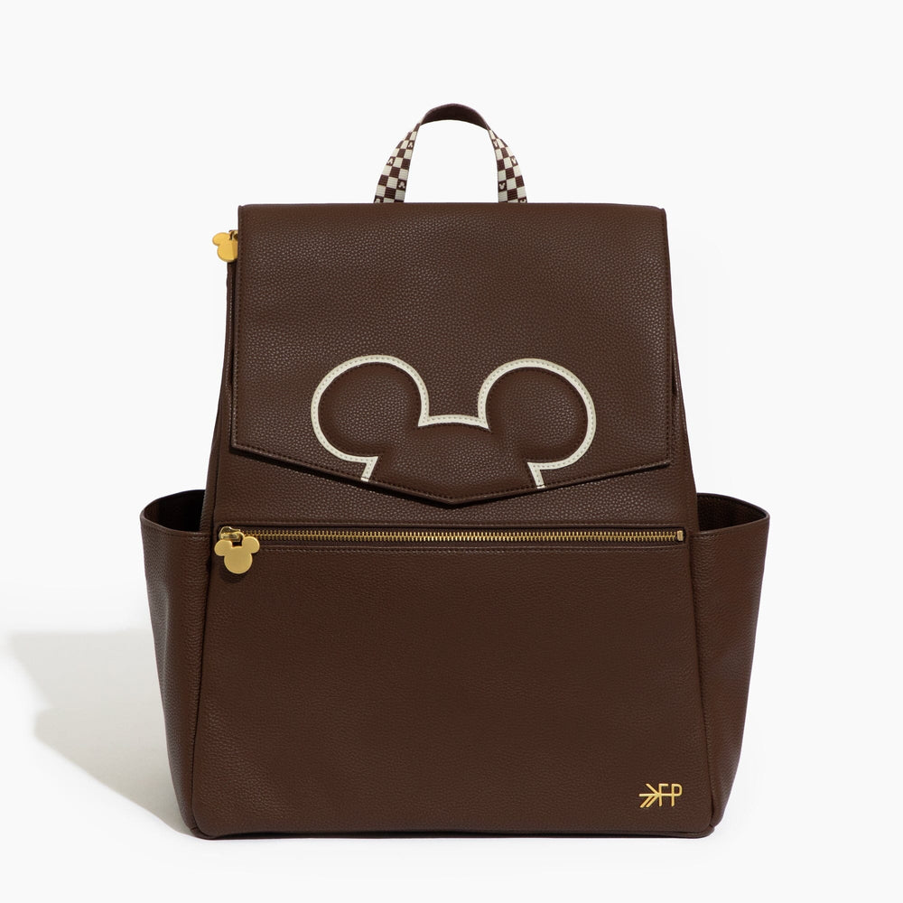 Freshly Picked Classic Diaper Bag II Disney - Mocha Mickey Mouse (Brown)