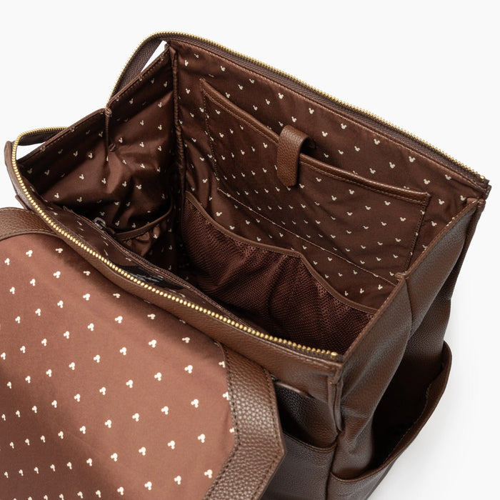 Freshly Picked Classic Diaper Bag II Disney - Mocha Mickey Mouse (Brown)