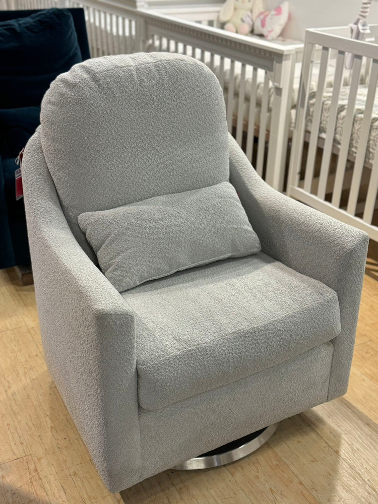 Monte Nessa Glider - Dove Grey Boucle/Steel Swivel (Floormodel/IN STORE PICK UP ONLY)