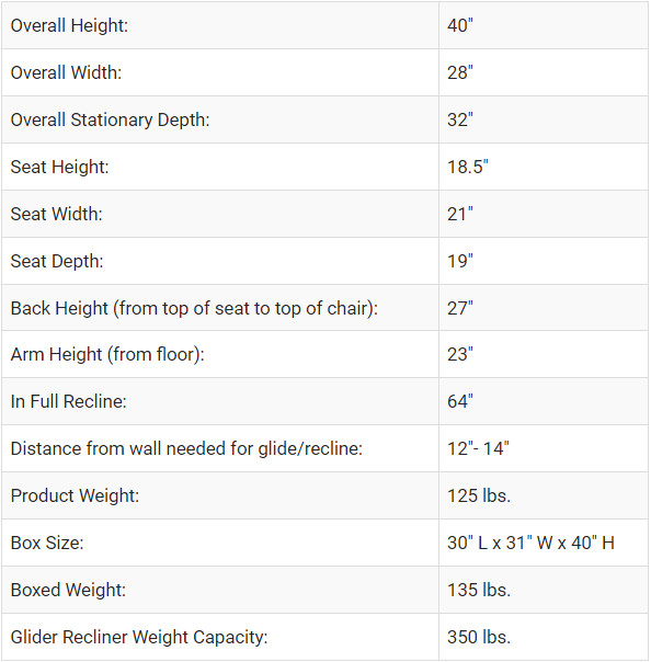 Monte Motorized Matera Glider - Pepper Grey/Pepper Grey/Espresso