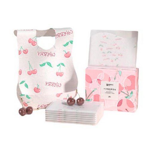 Deeyeo Baby disposable bib 20pcs - Cherry