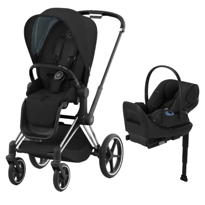 Cybex Priam4 - Chrome Frame with Black Seat + Cloud G Lux Black