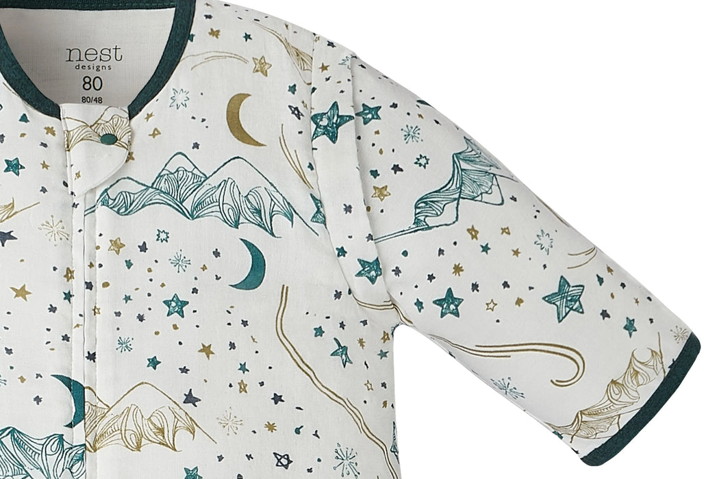 Nest Designs 3/4 Sleeve Sleep Bag 0.6T - Stars White