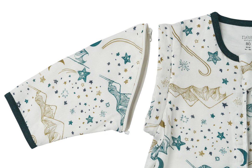 Nest Designs 3/4 Sleeve Sleep Bag 0.6T - Stars White
