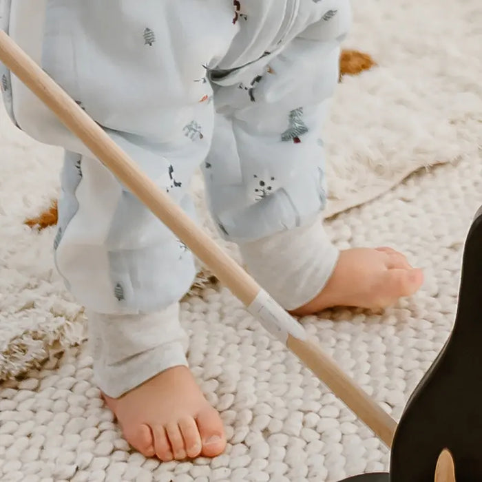 Nest Designs Bamboo Long Sleeve Footed Sleep Bag 2.5T - Snowy Snuggles