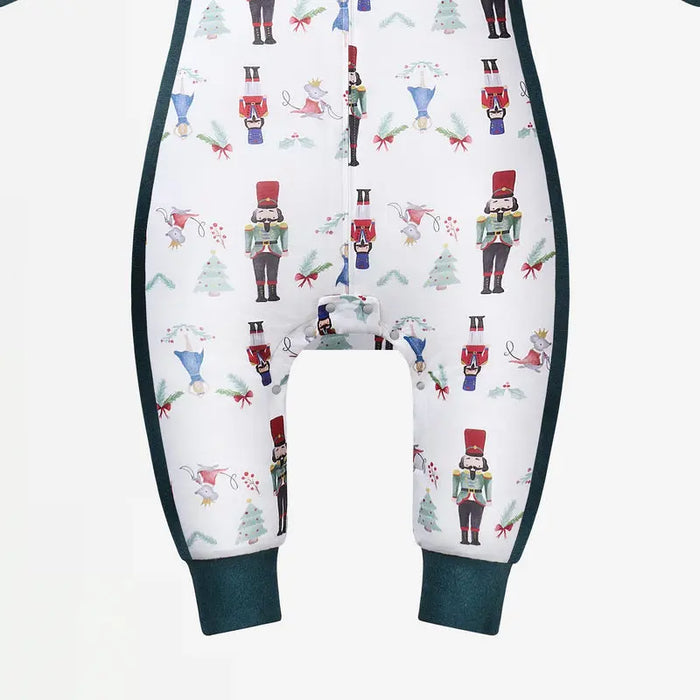 Nest Designs Bamboo Long Sleeve Footed Sleep Bag 2.5T - Nutcracker