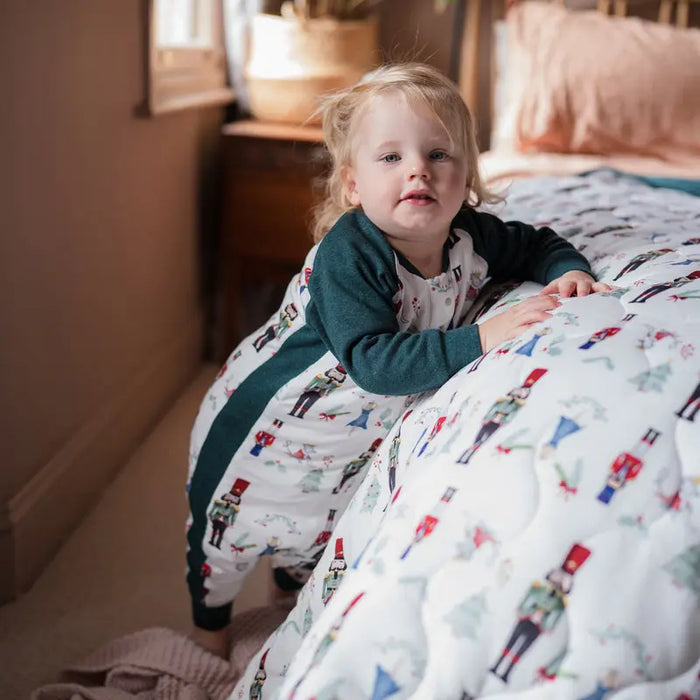 Nest Designs Bamboo Long Sleeve Footed Sleep Bag 2.5T - Nutcracker