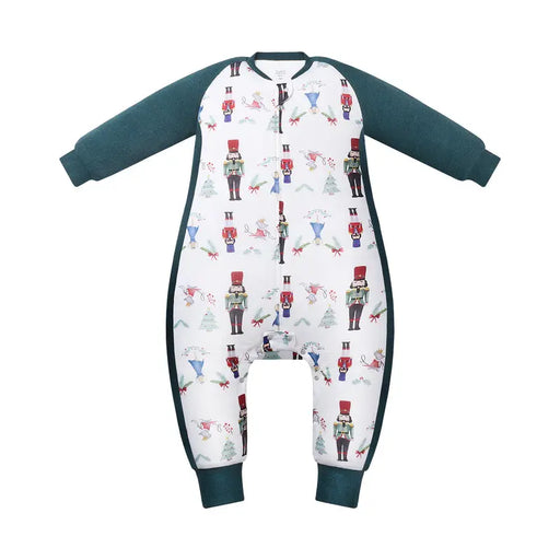 Nest Designs Bamboo Long Sleeve Footed Sleep Bag 2.5T - Nutcracker