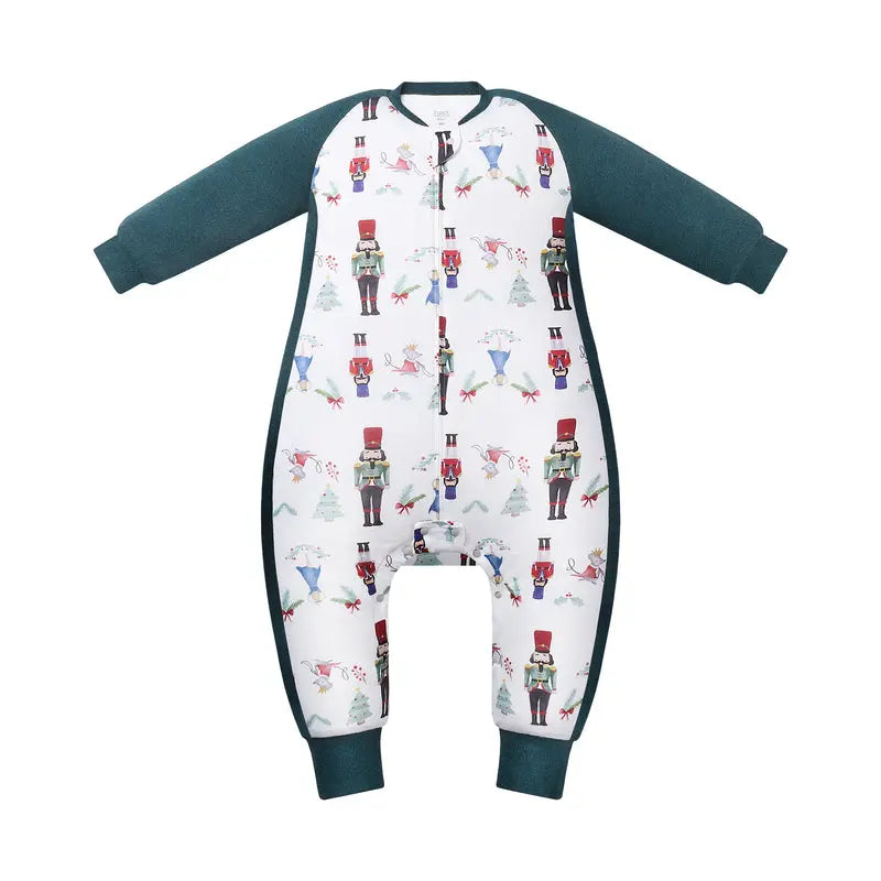 Nest Designs Bamboo Long Sleeve Footed Sleep Bag 2.5T - Nutcracker