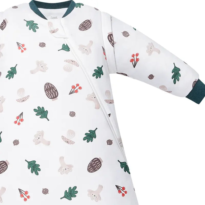 Nest Designs Removable Sleeve Sleep Bag 1.0Tog - Forest Forage